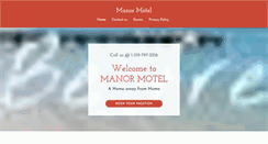 Desktop Screenshot of manormotel.ca