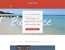 Tablet Screenshot of manormotel.ca